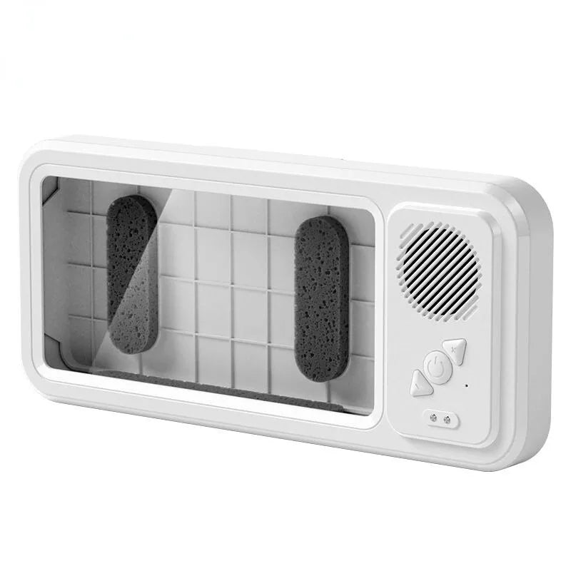 Shower Phone Holder with Bluetooth Speaker - IPX4 Waterproof, Anti-Fog Touch Screen