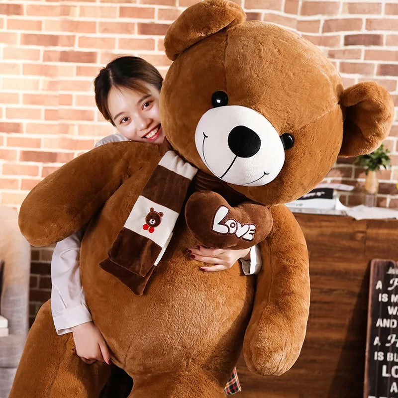 High Quality 4 Colors Teddy Bear with Scarf – Stuffed Animals Bear Plush Toys Doll Pillow for Kids, Lovers, Birthday, and Baby Gift