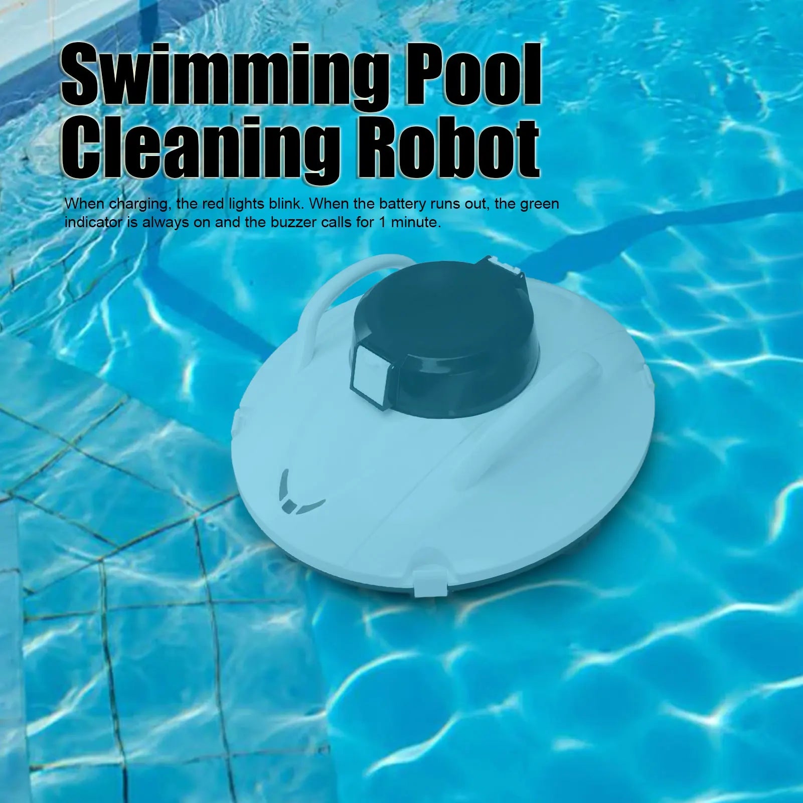AquaCleanPro Automatic Pool Cleaning Robot – Waterproof, Strong Suction for Above and In-Ground Pools
