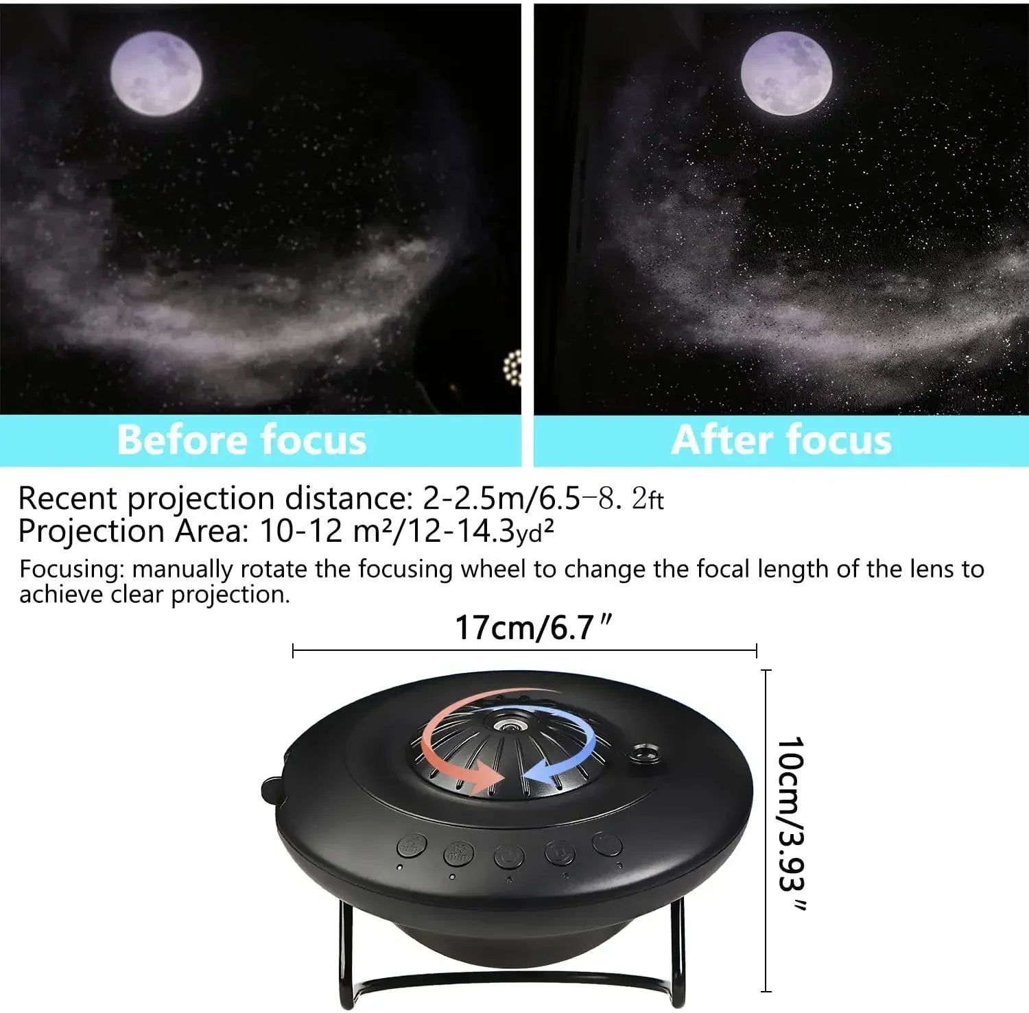 NEW UFO LED Star Projector Night Light – 8 in 1 Planetarium Projection Galaxy Starry Sky Projector Lamp for Kids, Gift, and Room Decor