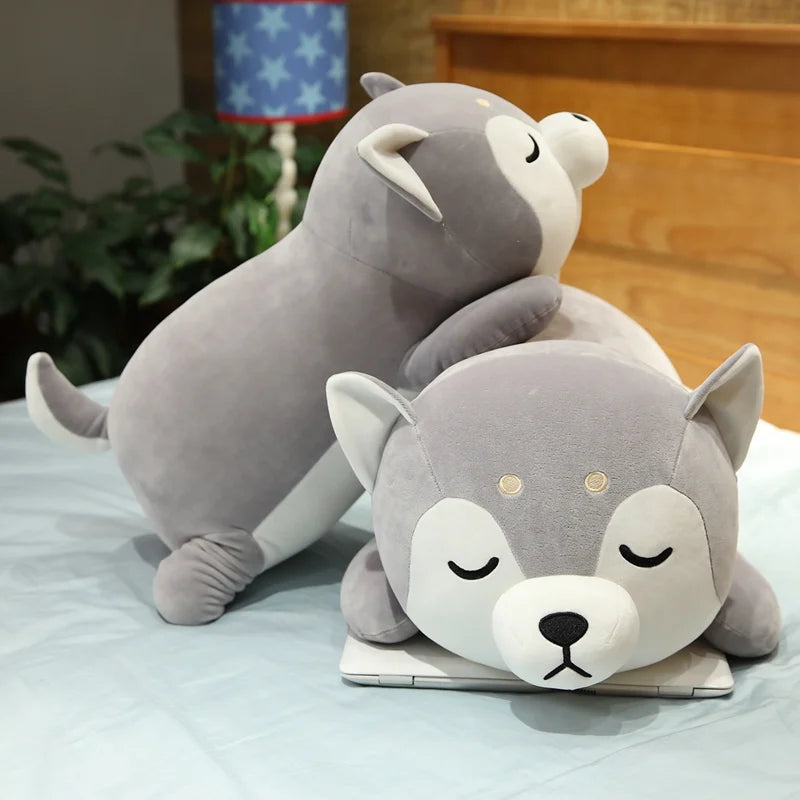 Adorable Fat Shiba Inu & Corgi Dog Plush Toys - Soft Kawaii Animal Cartoon Pillow Dolls